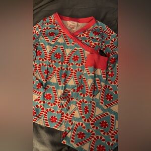 Hanna Andersson Red and Blue Kids Pajama Set